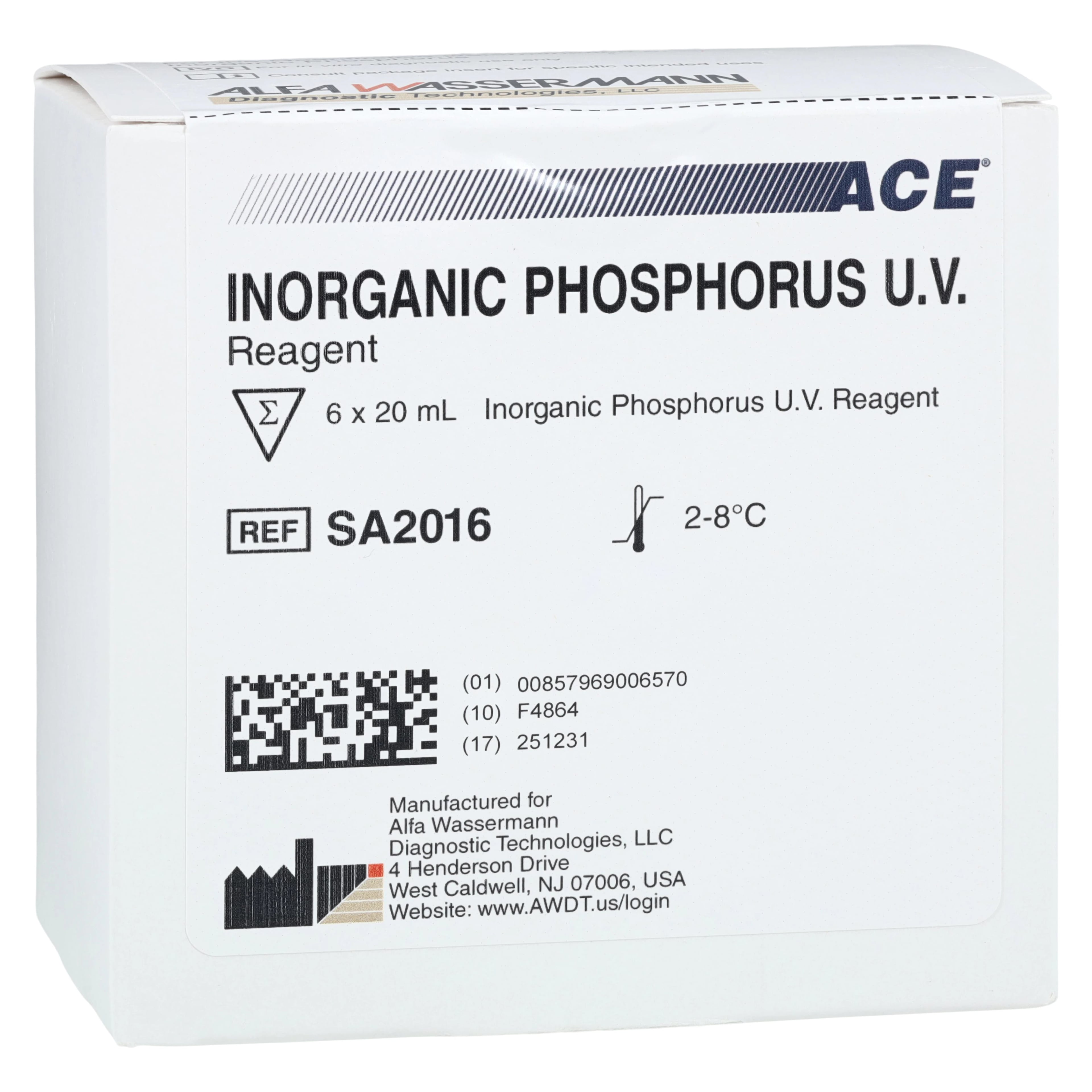 Inorganic Phosphorus Reagent, 20 mL, 6/Box, 01KT0J09T858VKZ19YT84RPAF5