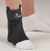 DeRoyal Sports Stabilizing Ankle Brace, Left, Black, Medium (Men 8.5-10 / Women 9.5-11)