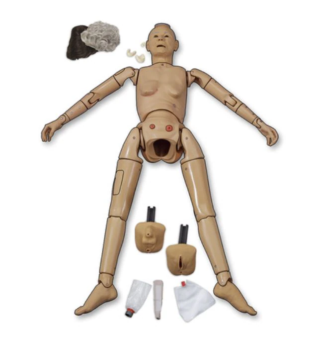 Life/form Elderly Care Training Nursing Skills Manikin, 58" Adult, Light Skin Tone