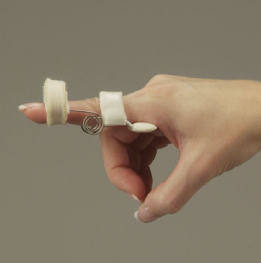DeRoyal Spring Coil Finger Assist Splint, Size Large