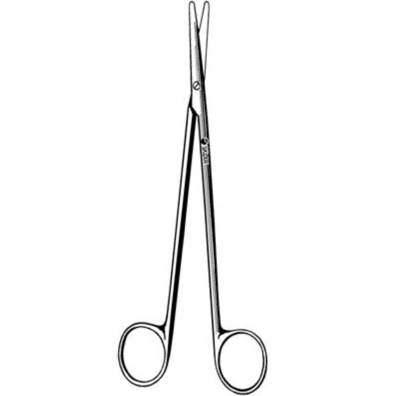 Sklar Metzenbaum Dissecting Scissors, Straight, 7" Stainless Steel, Non-Sterile, Reusable