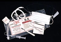 Cricothyrotomy Kit with Instruments, 6.5mm, Disposable, 10/Case