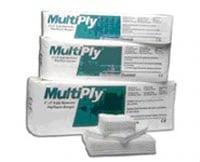 Richmond Multiply Non-Woven Sponges, 3" x 3", 8-Ply, Non-Sterile, 2500/Case, 300638