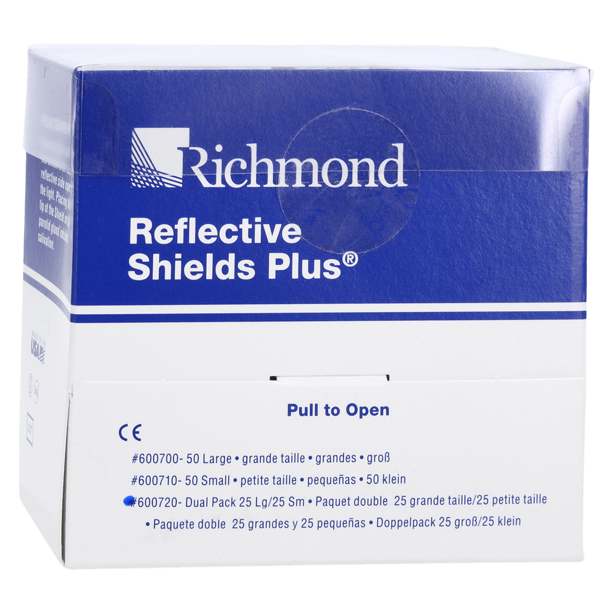 Reflective Shields Plus Dual Pack Moisture Abatement Pads, 25 Large / 25 Small, 50/Box, 600720