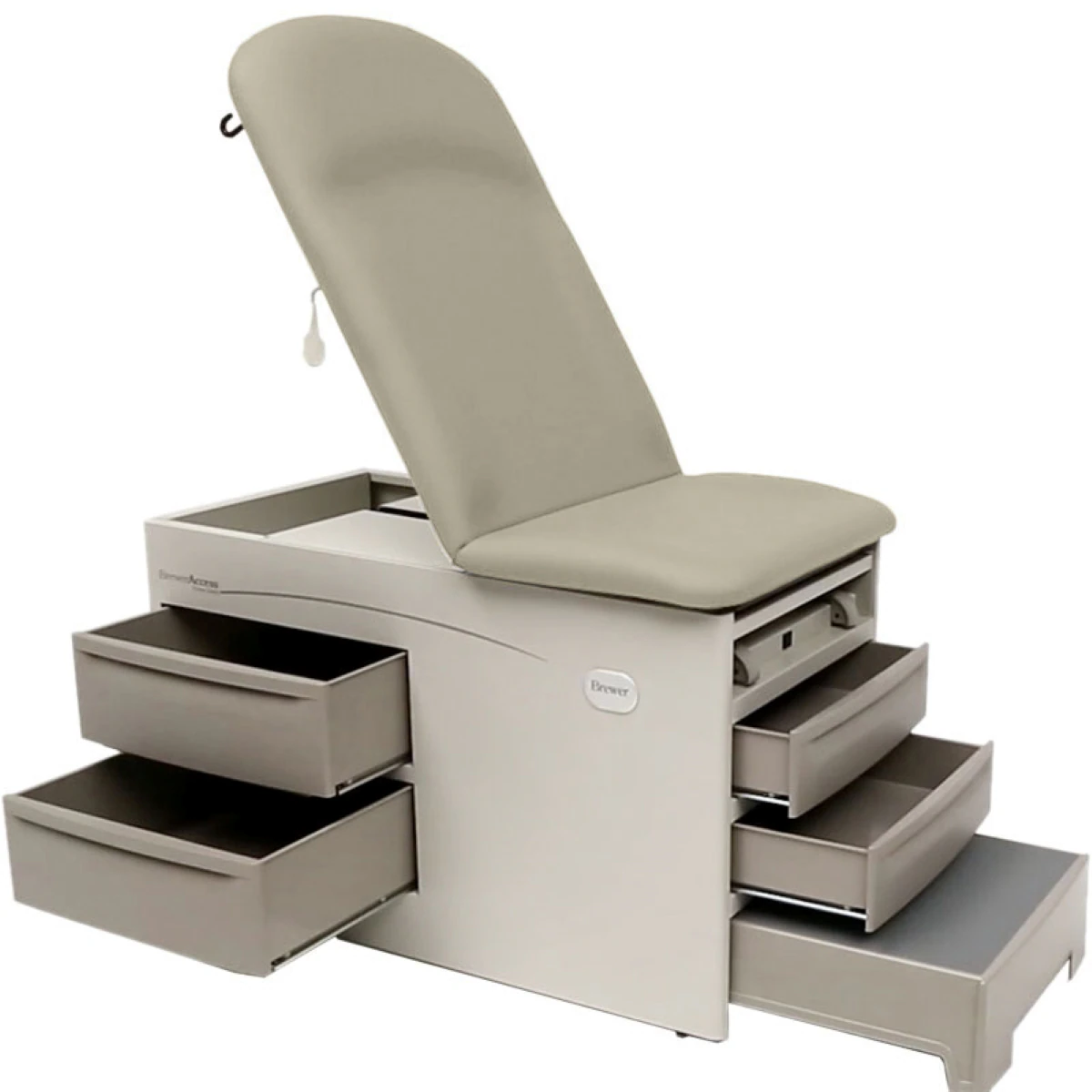 Brewer Access Exam Table Feather, 500 lb Capacity