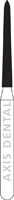 NTI Diamond Bur FG Medium Grit Curettage, Cone Bevel End, #879K-012 (M879K-012), 1.2 mm Diameter, 10.0 mm Length, 5/Pack