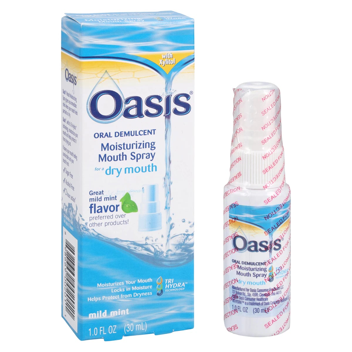 Oasis Oral Mouth Spray, Dry Mouth Moisturizing, Xylitol, 1 oz Bottle