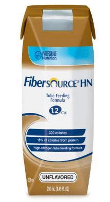 FiberSource HN Tube Feeding Formula, Unflavored, 250 mL Carton, 24/Case