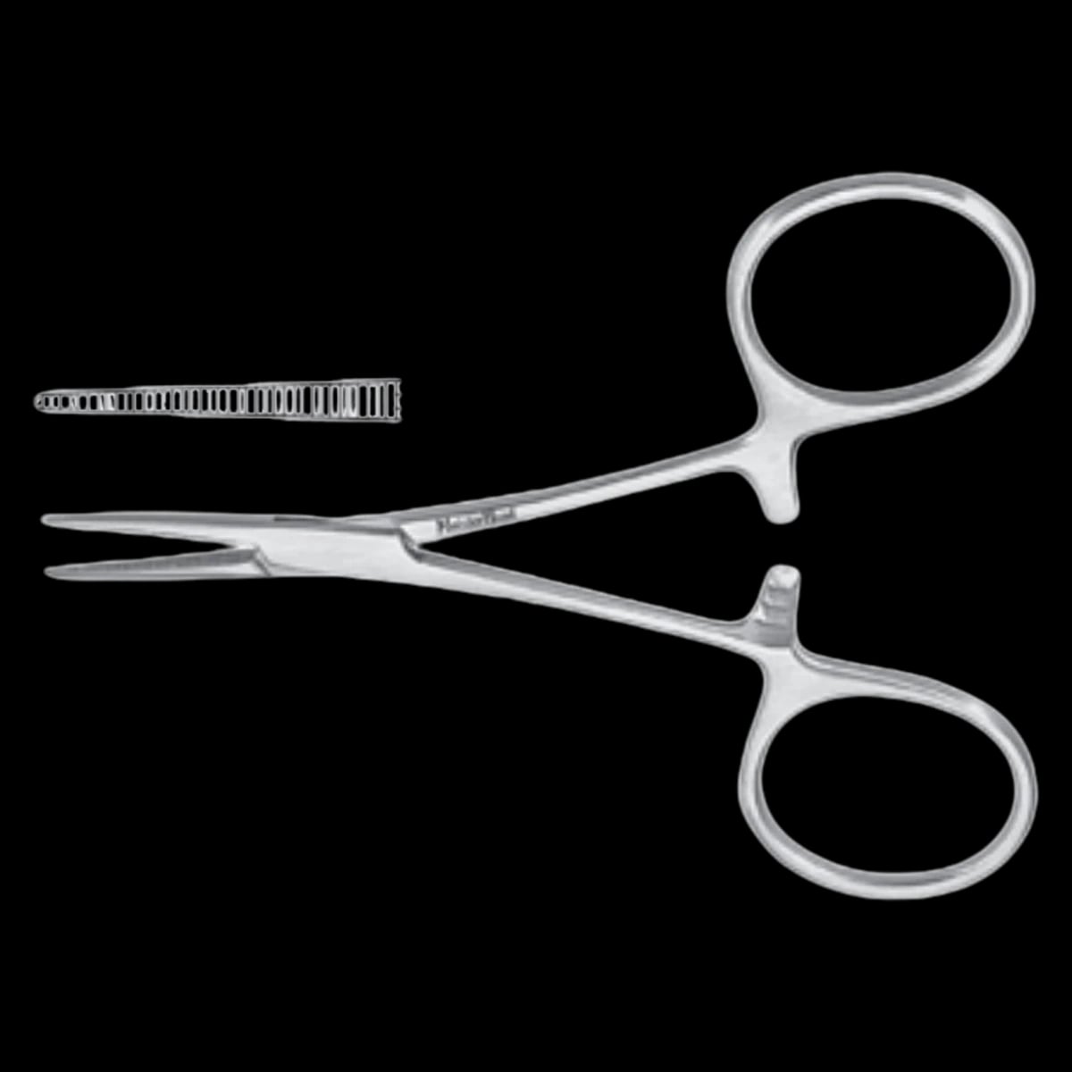 Miltex Meister-Hand Hartmann Mosquito Forceps, Straight, 3-1/2", Stainless Steel, Autoclavable, Each