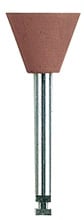 NTI Silicone Polisher, Brown, Inverted Cone #85, RA Shank, 10/Pk, P0034-045
