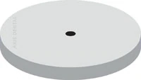 NTI White Silicone Polisher, Unmounted Large Disc, 22mm, 100/Pack, P0301G