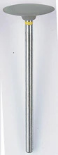 NTI Silicone Polishers, Gray, Large Disc, HP Shank, Super High Shine for Porcelain, 10/Pkg, P0373
