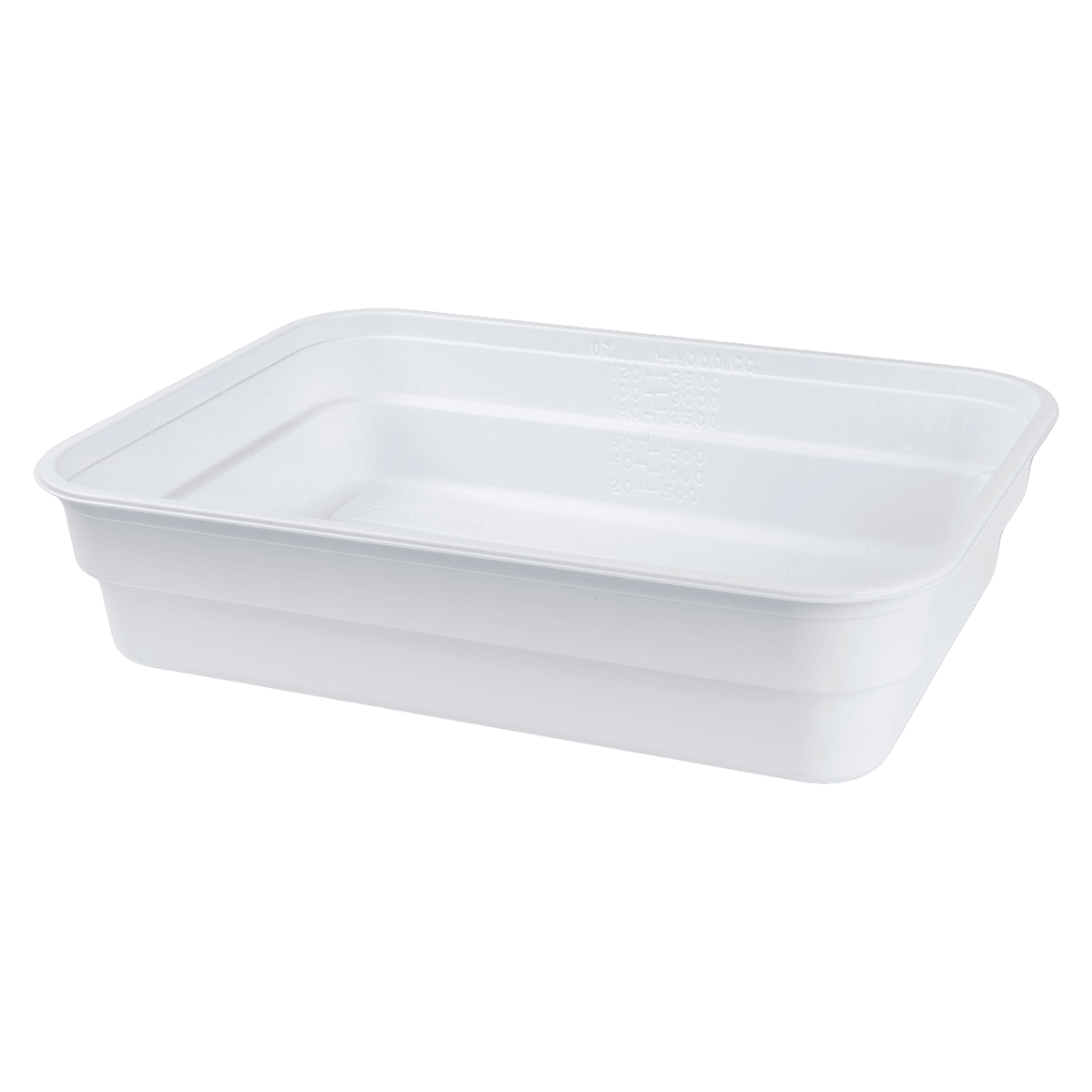 Medegen Placenta Basin, Rectangle, Polystyrene, White, 120 oz