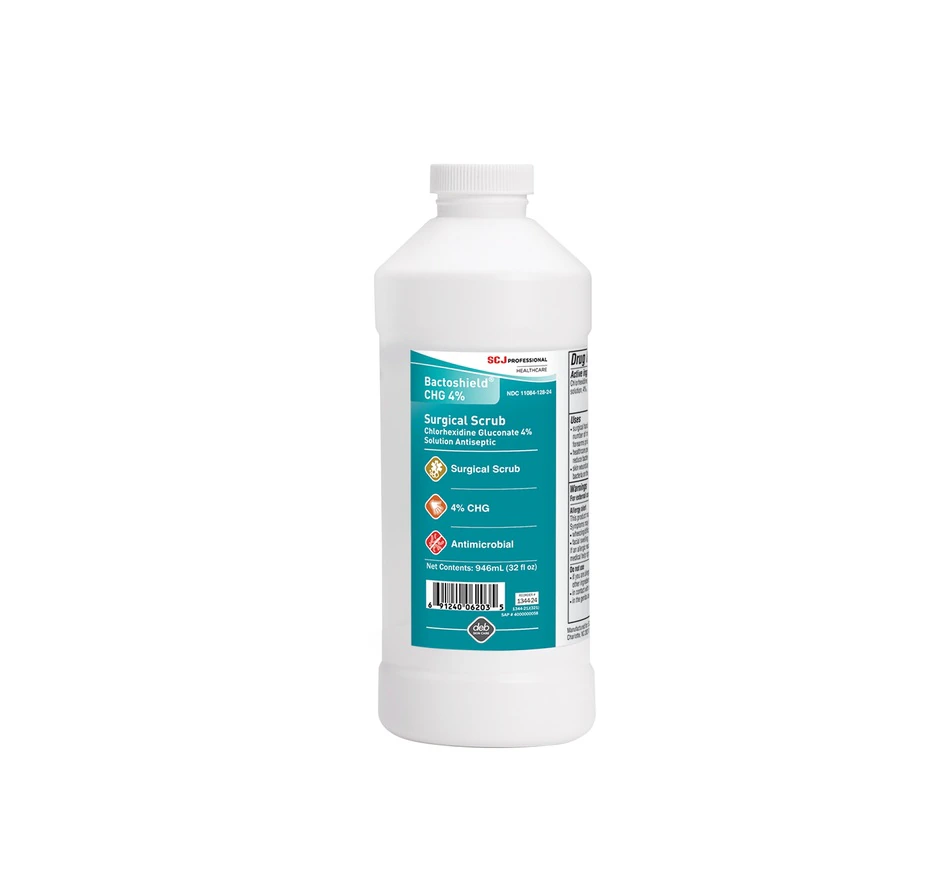 Bactoshield Liquid Scrub, 4% Chlorhexidine Gluconate / 4% Isopropyl Alcohol, Fresh Scent, 32 oz/Bottle