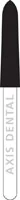 NTI Diamond Bur FG Super Coarse Curettage, Cone Bevel End, 2.3 mm Diameter, 10.0 mm Length, Black Ring, #SC879K-023, 5/Pkg