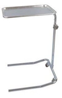 Mayo Stand Stainless Steel, 13"x19" Tray, Adjustable Height 33-52 in