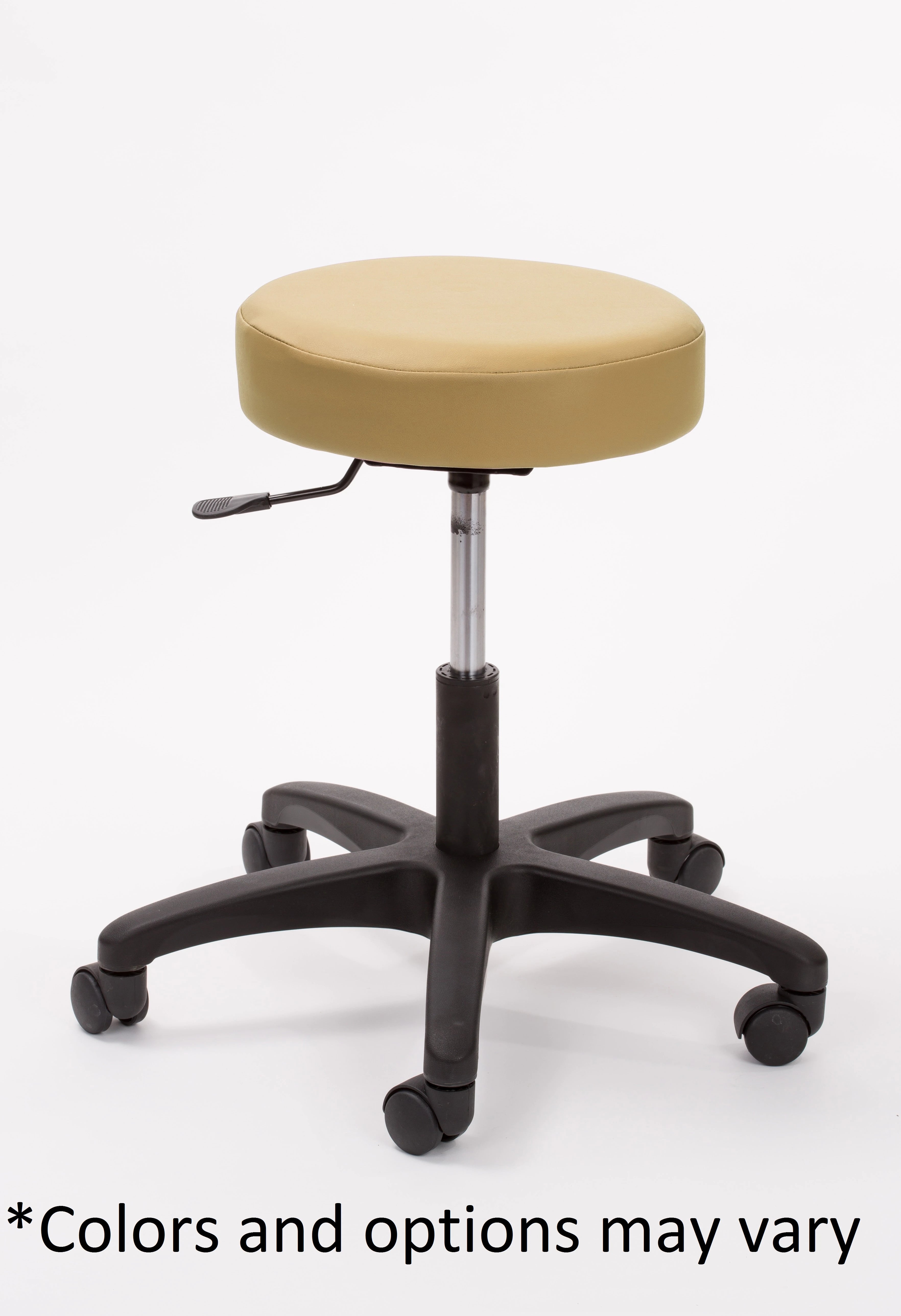 Brandt Industries Econobuoy Exam Stool, Blue, Pneumatic Locking Caster