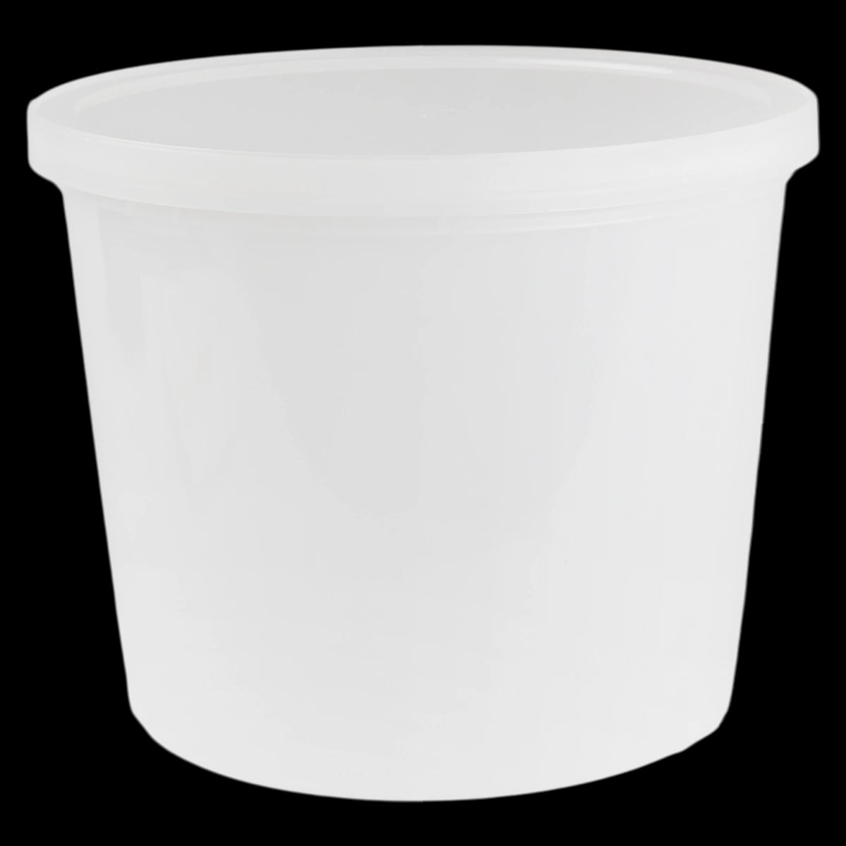 Medegen Lab Container, Plastic, Translucent, 64 oz with Lid, 50/Case