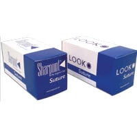 Roylan Suture Nylon Monofilament 6-0, 18" Non-Absorbable, C-1 Precision Reverse Cutting 3/8 Circle Needle 11mm, Uncoated Black, 12/Box