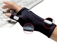 IMAK Smart Glove with Thumb, Medium, Ergobeads Support