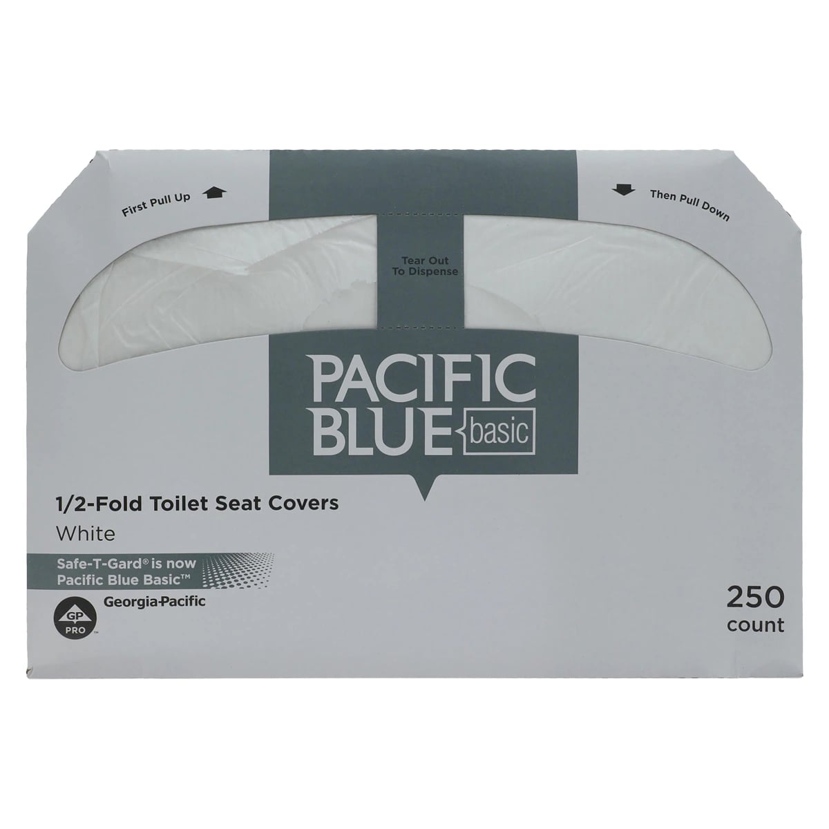Georgia Pacific Pacific Blue Basic Toilet Seat Covers, White, 14.5 in x 17 in, 20/Case