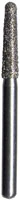 Midwest Multi-Use Diamond Bur FG #856/2856-018UC, Ultra Coarse, Taper Round End, 1.8 mm Diameter, 8.0 mm Length, Friction Grip, 5/Pkg, 471465