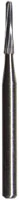 Midwest Operative Carbide Bur #1170, FG, 6 Flutes, Tapered Fissure, Dome End, 1.0 mm Diameter, 3.7 mm Length, 100/Bag, 386272