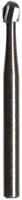 Midwest Oral Surgical Carbide Bur, LAOS #1 Round, 0.8 mm Diameter, 10/Pk, 389992