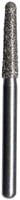 Midwest® Multi-Use Diamond Bur FG #856-021, Super Coarse, Taper Round End, 2.1 mm Diameter, 8.0 mm Length, Friction Grip, 5/Pkg, 471217