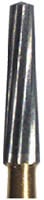 Midwest Esthetic Finishing Carbide Bur, Taper 12 Blade, #7611, Friction Grip Short Shank, 1.0 mm Diameter, 3.9 mm Length, 10/Pkg, 379128