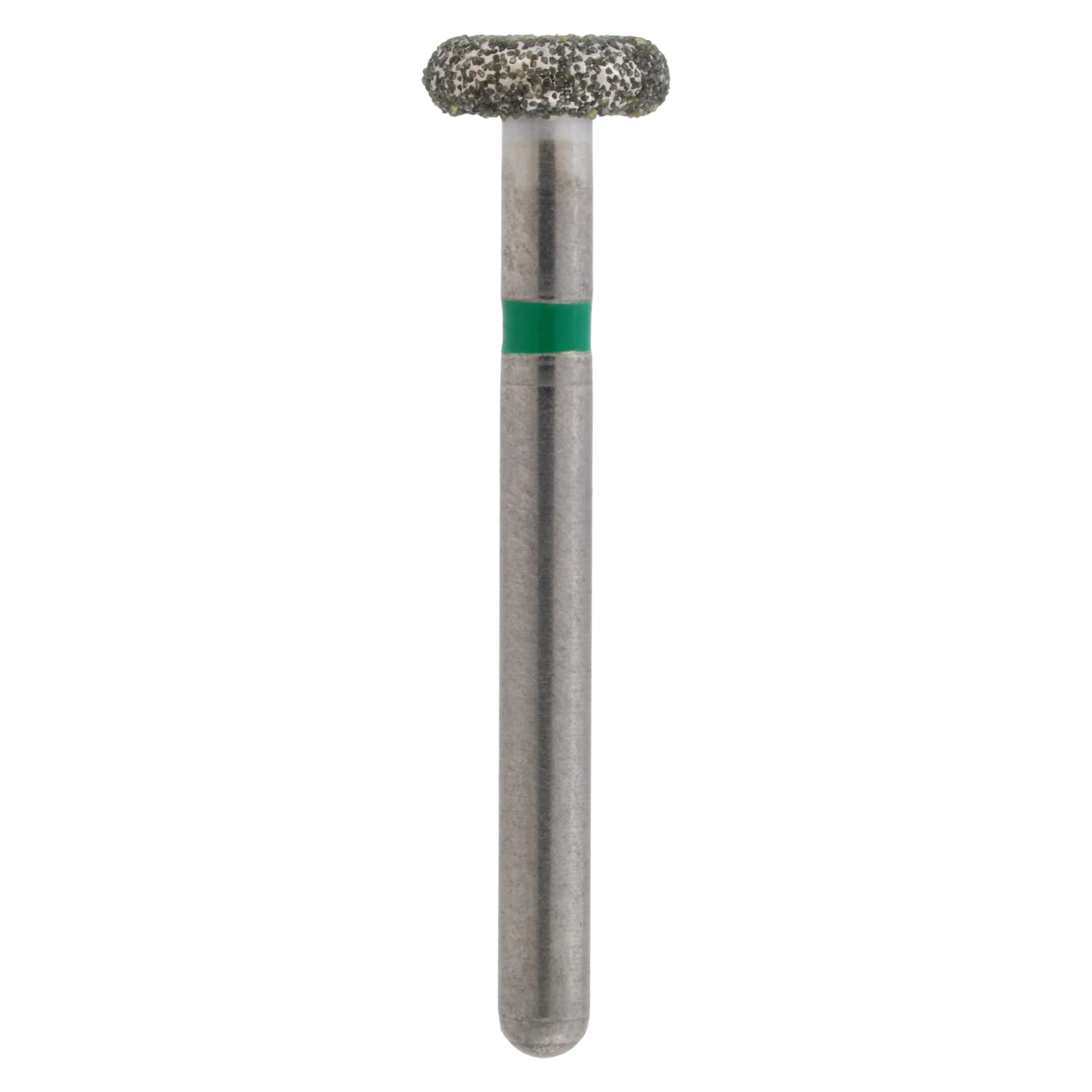 Midwest Once Single Use Diamond Bur – FG, Coarse, Wheel Rounded Edge, #909/042, 4.2 mm Diameter, 1.5 mm Length, 25/Pkg, 1909042C