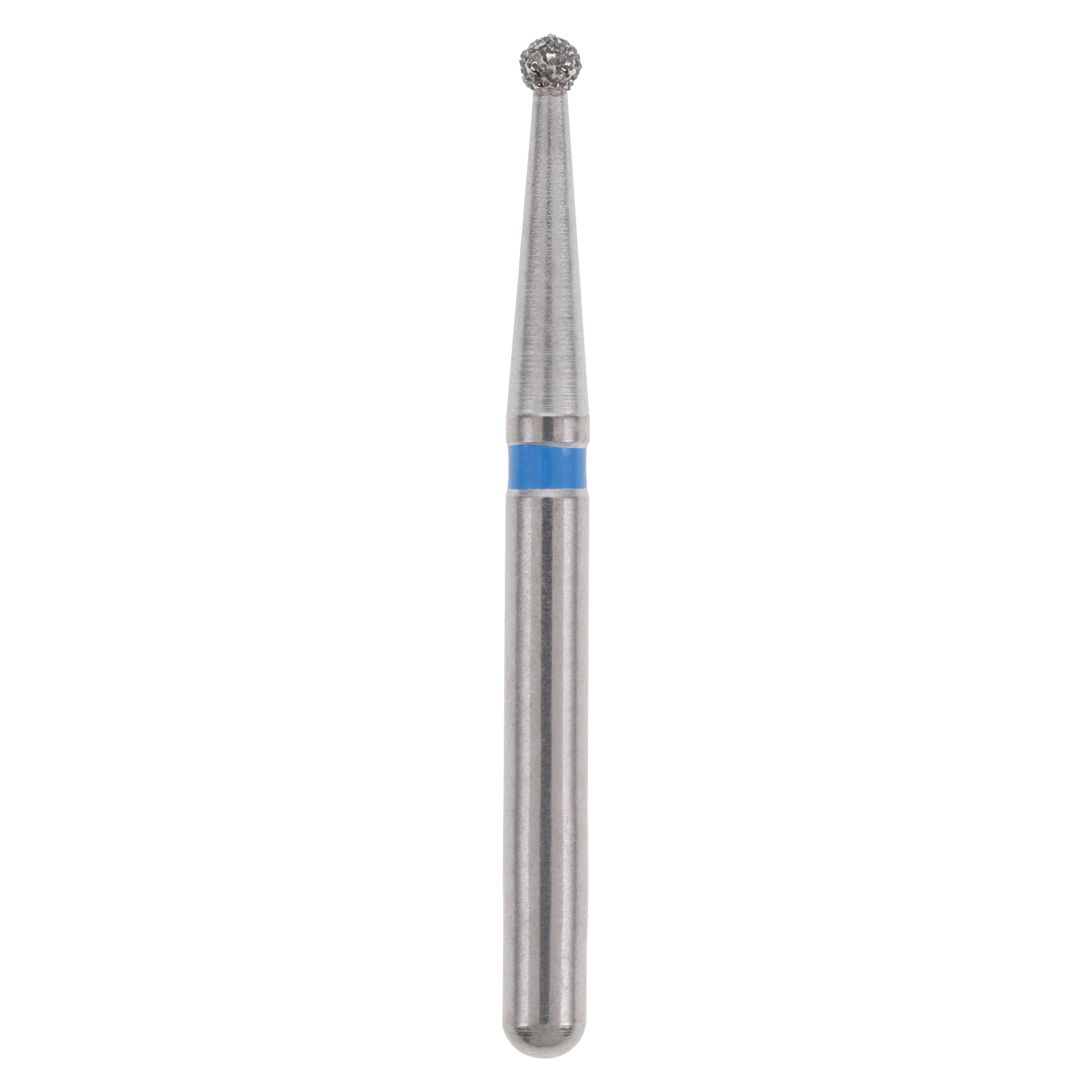 Midwest Once Single-Use Diamond Bur, FG, Round, Medium Grit, #801-012M, 1.2 mm Diameter, 1.2 mm Length, Sterile, 25/Pk, 1801012M
