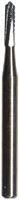 Midwest Operative Carbide Bur #1558, FG, Straight Fissure, Dome End, Crosscut, 1.2 mm Diameter, 3.7 mm Length, 100/Bag, 386260
