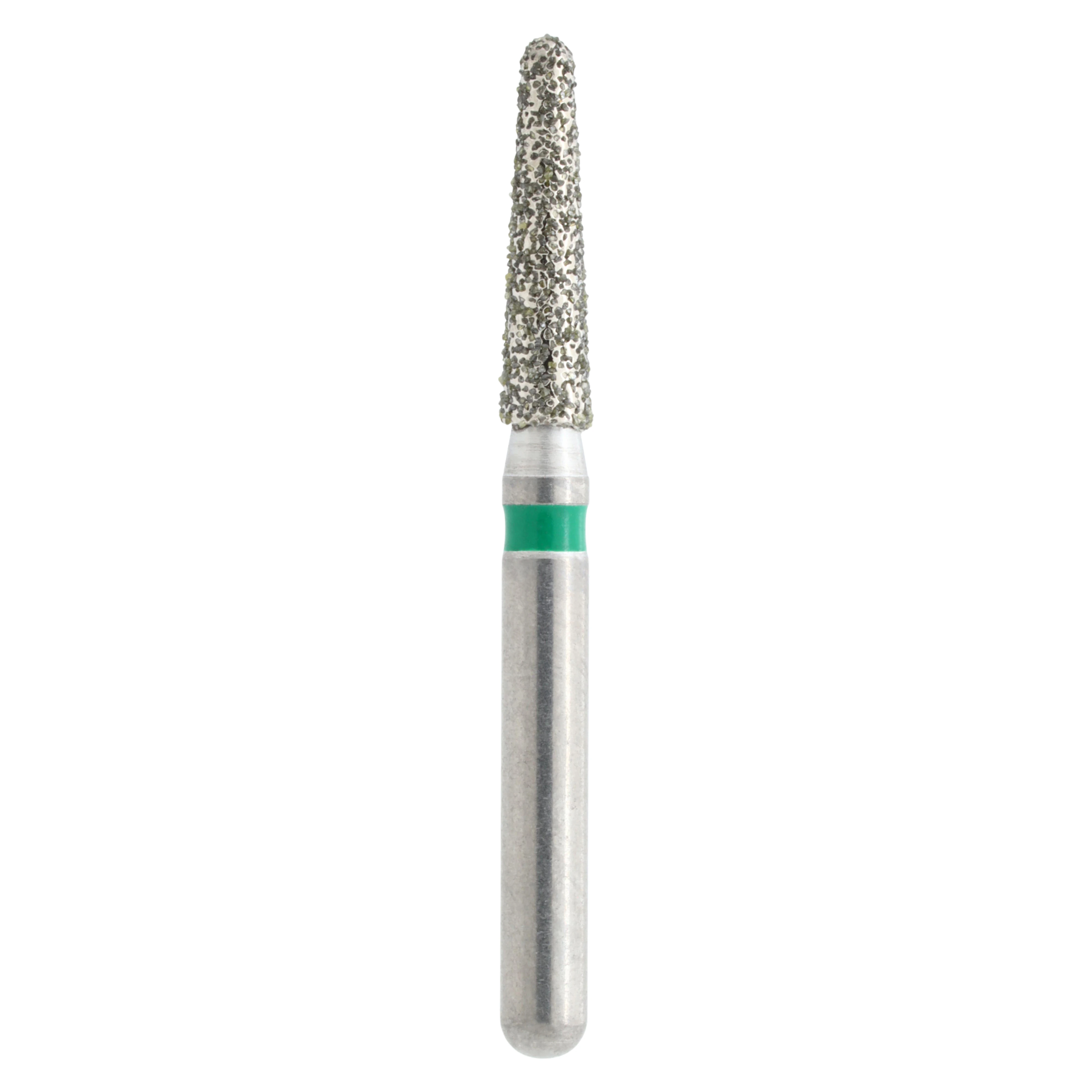 Midwest ONCE Sterile Diamond Burs 855S-016C, Coarse, Taper Round End, Friction Grip Short Shank, 1.6 mm Diameter, 6.0 mm Length, 25/Pk, 1855S016C