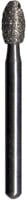 Midwest Multi-Use Diamond Bur FG 379-012F, Fine Grit, Esthetic Trimming Egg/Football Shape, 1.2mm Diameter x 3.0mm Length, 5/Pk
