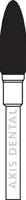 NTI Universal Cutter, Spiral Fine Cross Cut (SPF), Flame, HP Shank, 4.0mm Diameter, Purple, UC251SPF-040