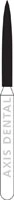 NTI Diamond Bur, FG, Ultra Fine, Flame, #863-012 (UF863-012), 5/Pkg