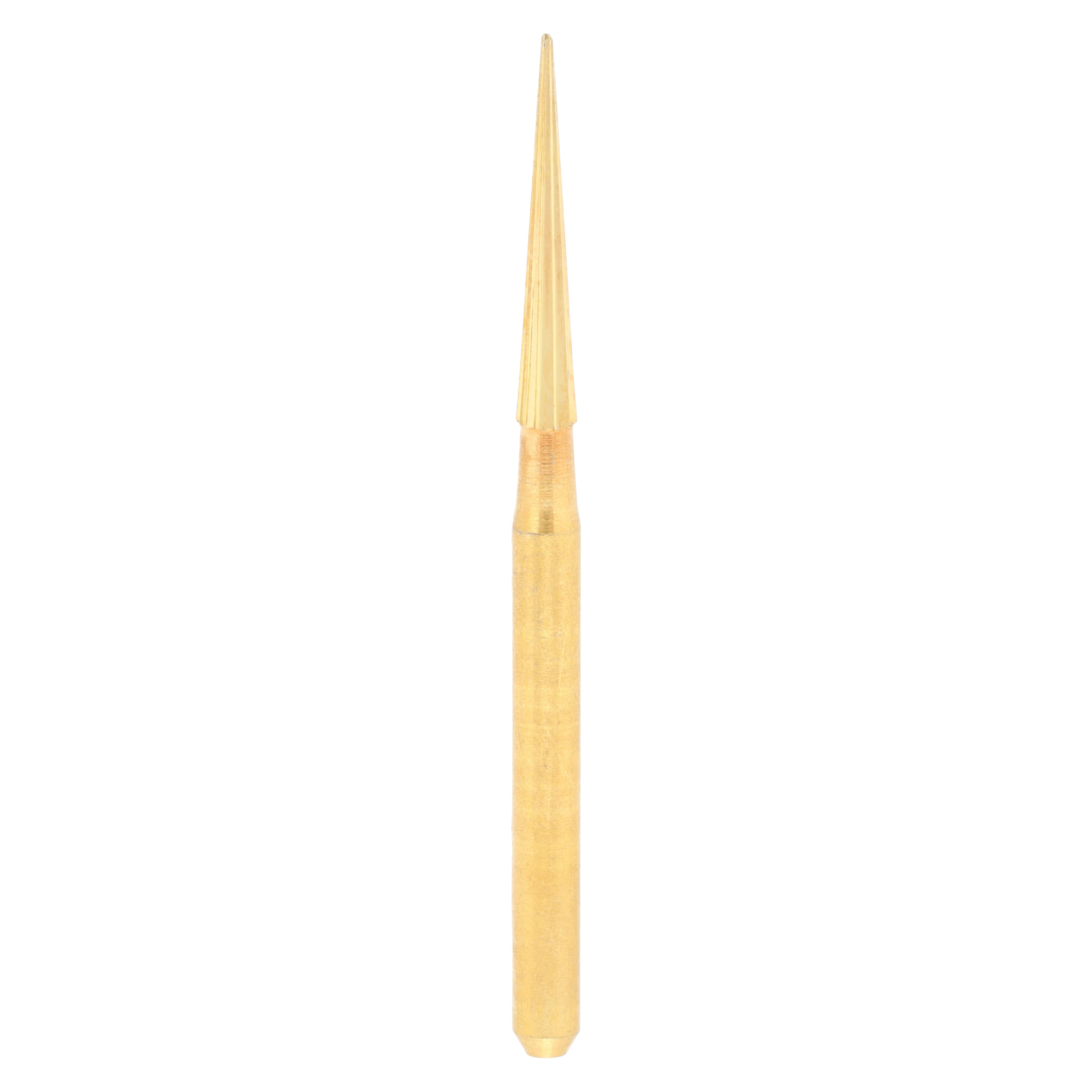 Midwest Once Sterile Trimming & Finishing Carbide Bur, FG, Tapered Fissure #EF9, 1.4 mm, 10/Pkg, 319582