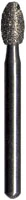 Midwest Diamond Bur FG 379-023SC Super Coarse Esthetic Trimming Egg, Friction Grip, 2.3 mm Diameter, 4.3 mm Length, 5/Pk, 471429