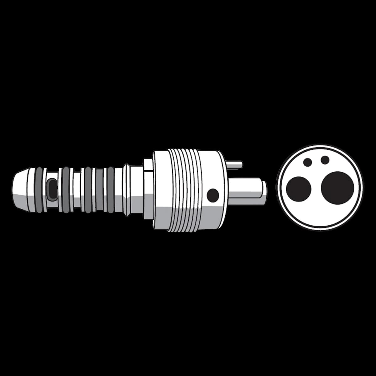 Midwest 4-Hole NFO S-Type Coupler for Sirona 770344