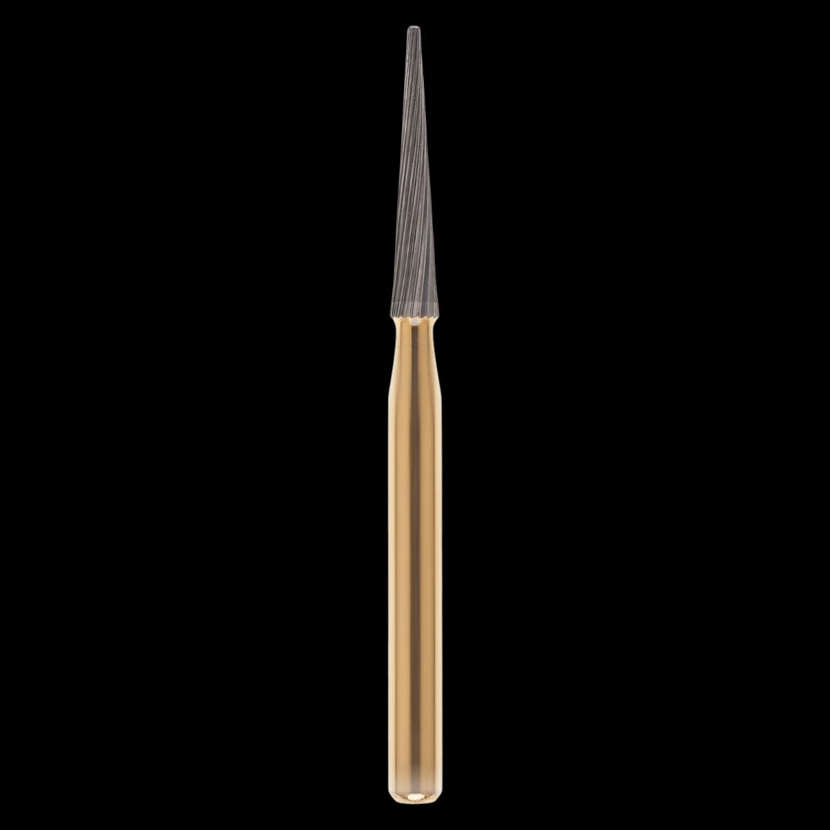 Midwest Fine Finish Trimming and Finishing Carbide Bur, FG, Taper T-Series, #9714 T-3, 18-Blade, 1.4 mm Head Diameter, 7.6 mm Head Length, 10/Pkg