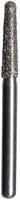 Midwest Diamond Bur FG 856-021F, Fine Grit, Round End Taper, Friction Grip, 2.1 mm Diameter, 8.0 mm Length, 5/Pk