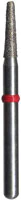 Midwest® Multi-Use Diamond Bur FG #855-018SC, Super Coarse, Taper Round End, 1.8 mm Diameter, 6.0 mm Length, Friction Grip, 5/Pkg