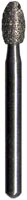 Midwest® Multi-Use Diamond Bur FG #379/021F, Fine Grit, Esthetic Trimming Egg (Football) Shape, 2.1 mm Diameter, 4.2 mm Length, Friction Grip, 5/Pkg