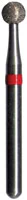 Midwest Multi-Use Diamond Bur FG #801/012C, Coarse Grit, Round Head, 1.2 mm Diameter, 1.2 mm Length, Friction Grip, 5/Pkg, 471019