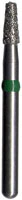 Midwest Diamond Bur FG 845KR-025M, Medium Grit, Taper Flat Modified End, Friction Grip, 2.5mm Diameter, 4.0mm Length, 5/Pk