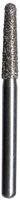 Midwest® #856/021 Medium Multi-Use Diamond Taper Round FG Bur, Friction Grip, 2.1 mm Diameter, 8.0 mm Length, 5/Pkg