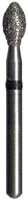 Midwest Multi-Use Diamond Bur FG KS4-024 Fine, Football Shape, Friction Grip, 5/Pk, 471438