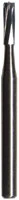 Midwest Operative Carbide Bur #1157, Straight Fissure, Round End (Straight Dome), FG Short Shank, 1.0 mm Diameter, 3.7 mm Length, 6 Flutes, 100/Bag, 386456