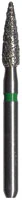 Midwest Multi-Use Diamond Bur, Coarse Grit, Flame Shape, Friction Grip, 1.8 mm Diameter, 6.9 mm Length, 5/Pk, #36011-018C